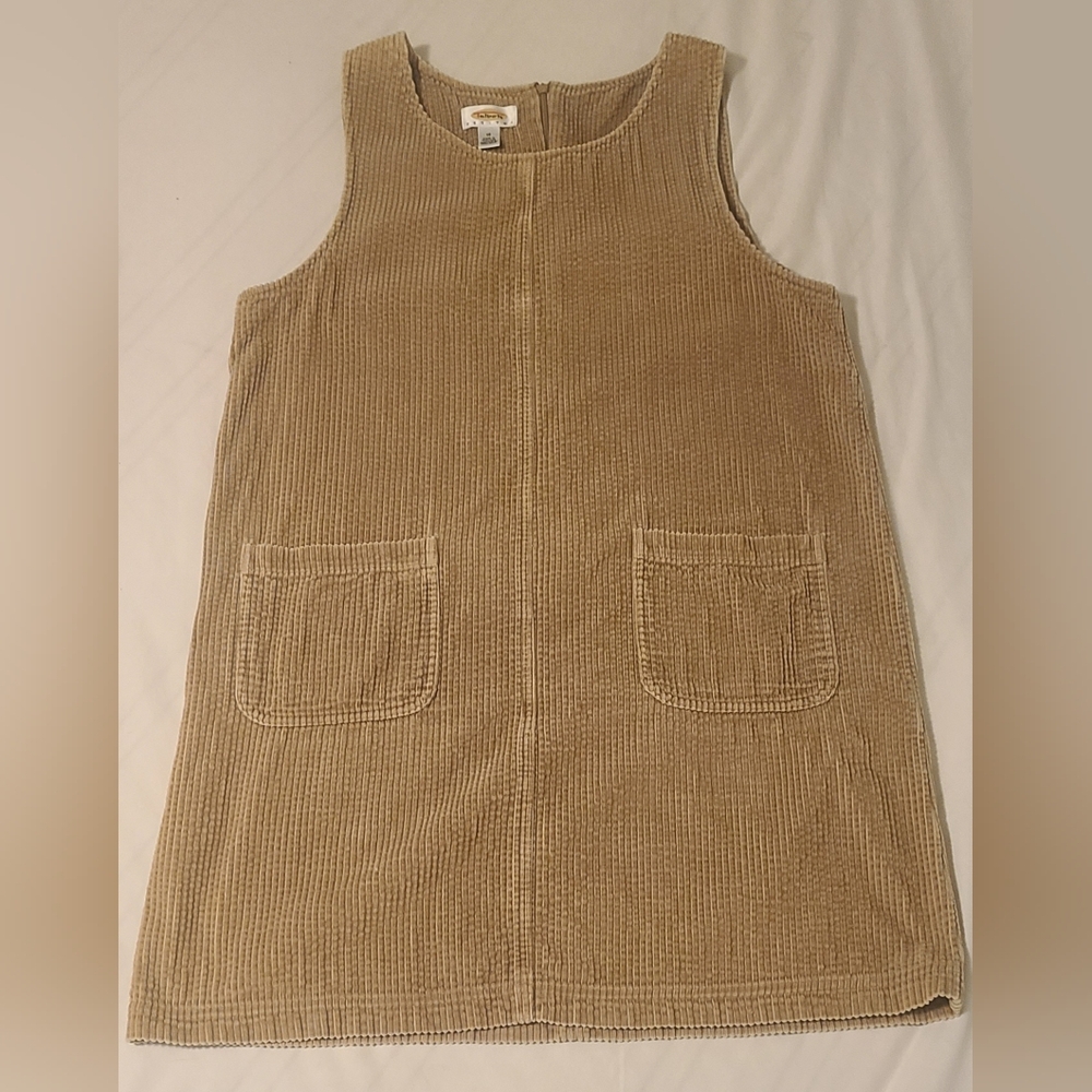 Talbots petites tan corduroy dress, size 10